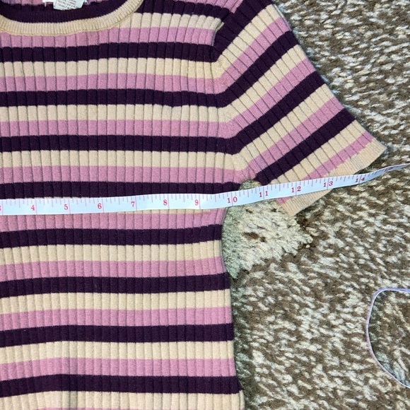 Forever 21 Pink and Purple Ribbed Short Sleeve Tee - Picture 8 of 9